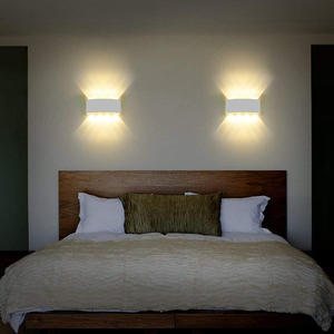 Applique murale extérieure LED moderne en forme de cylindre, en alliage d'aluminium, éclairage haut et bas, blanc chaud 2700K, pour jardin et maison - Product Image 4