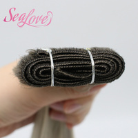 Extensions de cheveux humains de qualité supérieure, tissées à la machine, ombrées, cheveux européens, sans nœuds, vierges Remy, double trame