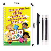Cahier d'exercices de mathématiques à couverture rigide en plastique personnalisable en français