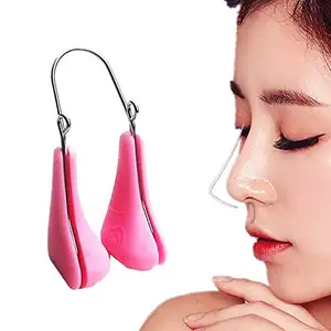 <strong>Nose</strong> Shaper Clip Lifter <strong>Straightener</strong>, Safety Silicone Pads Care <strong>Nose</strong> Higher Beauty Clip for Lady - Product Image 1
