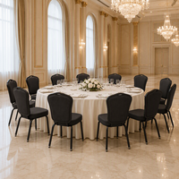Chaise de banquet noire élégante pour hôtel, prix d'usine, pour événements de mariage, fournisseur