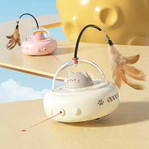 Vente chaude Intelligent Automatique Chat Teasing Jouet Électrique Détection Chat Jouet Plume Laser Chat Teasing Bâton - Product Image 4