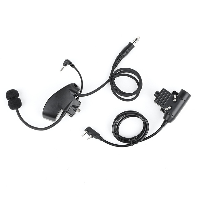 TAC-SKY WYS0138 Microphone Part with PTT Y Line and Kenwood Plug Headphone Accessories (Nylon) for Improved Audio Experience