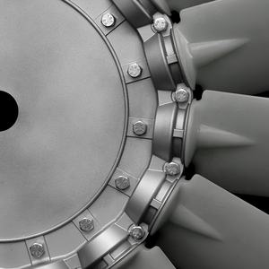 ใบพัดลมแบบปรับได้ 16 ใบ PAG สำหรับระบายอากาศแบบช่องลม ใบพัดลมสำหรับรถขุด - Product Image 3