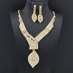 Jxx Direct Supply – Nouveaux ensembles de bijoux en laiton plaqué or 24 carats, pendentifs feuille dorée de Dubaï, colliers et chaînes tendance – Prix de gros - Product Image 6