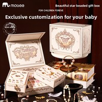 Boîte à bijoux en plastique Mobee Beautiful Starlight Radiance Treasure Zhejiang, fabrication artisanale, cadeau d'anniversaire pour filles, avec perles