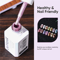 Kit de vernis à ongles magnétique professionnel pour salon, gel UV effet perle longue durée, bouteille œil de chat clair de lune, végétalien