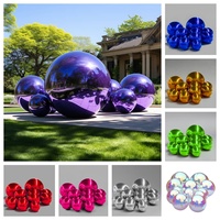 Ballon miroir gonflable géant brillant noir sur mesure pour la décoration d'événements, fabriqué en Chine
