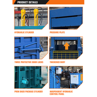 Presse à balles verticale professionnelle pour métaux de rebut, à double cylindre, robuste, pour canettes en aluminium