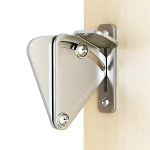 דלת מנעול אסם דלת Suppliers-אחד סט נירוסטה נעילת הזזה אסם דלת עץ תפס שער דלתות קל DIY DIN889