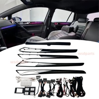 Kit d'éclairage intérieur de voiture RHD LHD pour Volkswagen GOLF 2014-2021, style écailles de dragon, éclairage ambiant LED