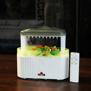 Toptan 250ML kristal yağmur damlası LED ışık akıllı aromaterapi makinesi elektrikli masaüstü uçucu yağ difüzör için açık - Product Image 1