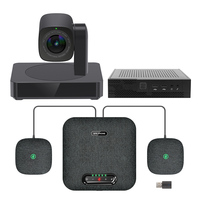 Sistema de Videoconferencia Profesional, Cámara PTZ 4K, Micrófono Omnidireccional para Salas de Reuniones Corporativas, Iglesias, Colaboración Remota