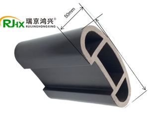 Main courante en bois WPC noir pour escaliers 120mm*50mm - Product Image 1