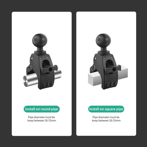 Aluminum Tough Claw 1.5 Inch Ball Mount Clamp Compatible with RAM Mounts C Size 1.5'' Ball Double Socket Arm for <b>Tablet</b> Mounting - Product Image 2