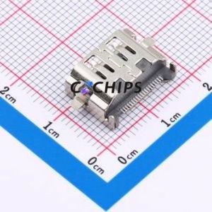 HC-HDMI0019T-3 HDMI <b>Connector</b> SMD <b>Connector</b> ( <b>Connector</b> Type: HDMI-A )( Gender: Female )( Total Number of PINs: 19P ) - Product Image 2