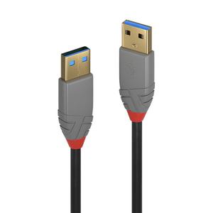 Câble USB 3.2 Gen 1 A de 3 m, couleur noir et gris ; idéal pour les transferts rapides de données et la connexion d'appareils. - Product Image 2