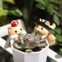 Figurine décorative en résine Chaton de conte de fées grimpant sur le rebord du réservoir, Ornement d'aquarium, Décoration suspendue pour réservoir, terrarium, Cadeau