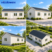 VICDOWEX Solution de construction préfabriquée de luxe en forme de T, isolation thermique, ignifuge, pour grands camps de construction et logements