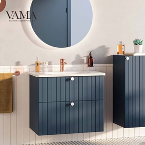 VAMA Armoires de style appartement personnalisées Offre Spéciale salle de bain avec lavabo en céramique AN01-6 - Product Image 2