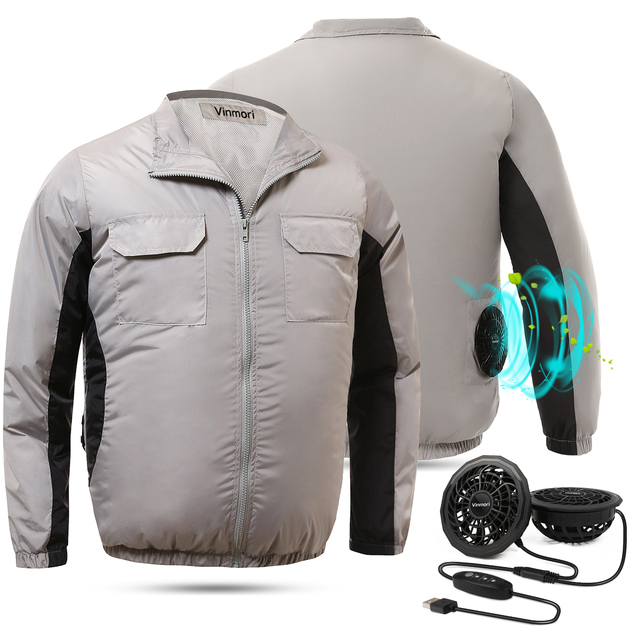 Powered by Rechargeable Battery Jacket With Mini Fans Air Cooling/Air-conditioned Clothing