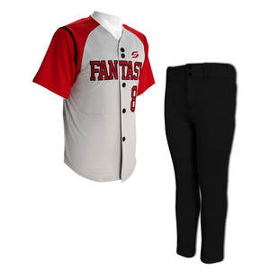 Uniforme de sport pour hommes, uniforme de Baseball, haut Ten produit personnalisé, respirant, pour jeunes - Product Image 4