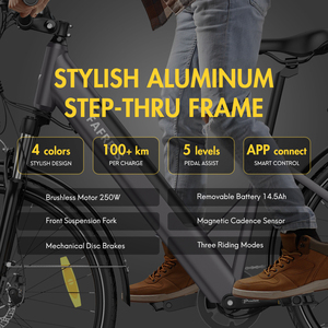 Bicicleta Plegable Fafrees F28 Pro con Motor de 36V 250W, Neumático de 27.5'', para Adultos, Disponible en Almacenes de la UE y el Reino Unido - Product Image 3