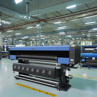 Yinstar pencetak sublimasi Format besar otomatis mesin cetak kertas Transfer Inkjet Digital kepala cetak i3200 sublimasi