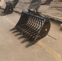 Bucket Saringan Riddle Sieve 1000mm untuk Excavator Mini Zoomlion ZE55GU, Merk RSBM