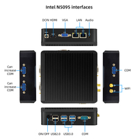 Mini PC Baru Intel N5095 N2940 J4125 CPU DDR3 DDR4 16G M.2 2280 Msata SSD HDMI+VGA Layar Ganda Output 4K Rumah Kantor Industri