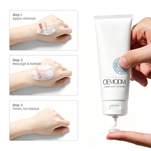 Nettoyant visage à triple mélange d'acides aminés, lavage doux et respectueux de la peau pour un soin nourrissant quotidien du visage et des soins de la peau - Product Image 4