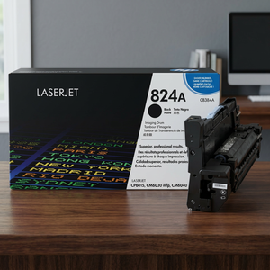 ดรัมภาพสีดำแท้ H P 824A สำหรับเครื่องพิมพ์เลเซอร์ ใช้ร่วมกับตลับหมึกโทนเนอร์ CB384A ของแท้ H P CB384A - Product Image 4