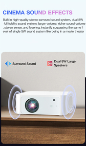 Proyector Y3PRO Oficial <span class=keywords><strong>de</strong></span> Netflix con WiFi, Enfoque Automático <span class=keywords><strong>de</strong></span> Video, 1000 Lúmenes, Altavoces Integrados, 3D, 4K HD, Android 13, BT, 1080P - Product Image 4