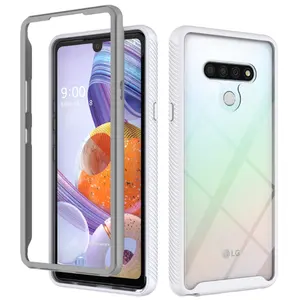 Funda transparente para lg 3 en 1, carcasa híbrida para teléfono lg stylo 6