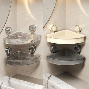 Estante de Almacenamiento Moderno y Minimalista que Ahorra Espacio, con Ventosas de Plástico, Orificios de Drenaje, Instalación sin Perforaciones, Resistente al Óxido e Impermeable - Product Image 3