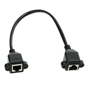 <b>RJ45</b> Female To Female Network Extension <b>Cable</b> Copper Wire 2 Ports Security Monitoring Line - Product Image 2