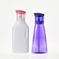 Bouteille distributrice graduée en PET de 800 ml, multicolore, vide, en plastique, pour détergent concentré et nettoyant