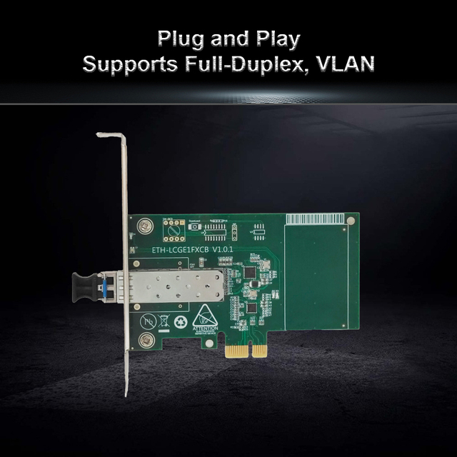 1000M SFP Fiber Optic LAN Card Gigabit PCI-E NIC