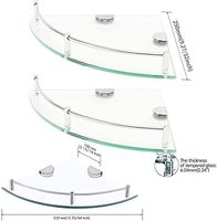 2023 verre trempé décoratif de 6mm 8mm, panneau de maison d'étagère en verre trempé