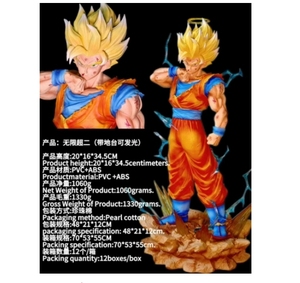 Figura in PVC di Son <span class=keywords><strong>Goku</strong></span> e Gohan, personaggi dei cartoni animati Dragon Ball, 34 cm - Product Image 3