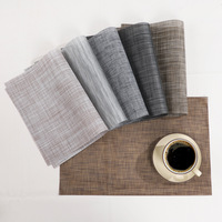Sets de table tissés texturés rectangulaires pour la cuisine, le restaurant et la décoration de la maison