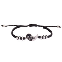 Go Party Populaire Ami Couple 2 Pcs/set Yin Yang Taichi Pendentif Collier Fait Main Tissé Alliage Goutte D'huile Dragon Bracelet Collier