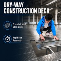 Plancher en acier galvanisé |   Plancher composite préfabriqué |   pour les projets de construction hospitaliers, scolaires et publics