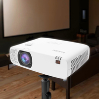 Projecteur intelligent connecté au Wi-Fi à haute luminosité pour le cinéma maison, les activités de plein air et les entreprises, 5500 lumens, sortie d'usine