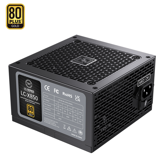 Lovingcool Factory Direct Custom High Power 80 Plus Gold Certified ATX PSU Stable 24Pin Computer PC Power Supply for CPU GPU