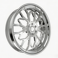 Rines Forjados de Aleación de Aluminio de 2 Piezas con Tapa Central Flotante Personalizadas SL 20x9 22x14 26x10 28x16 6X135 6X139.7 para Ford Ranger