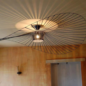 Nordique moderne simple art main-tissé <span class=keywords><strong>lustre</strong></span> <span class=keywords><strong>chapeau</strong></span> de paille décoration <span class=keywords><strong>lustre</strong></span> - Product Image 4