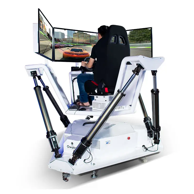 New Virtual Entertainment 9D VR Racing Simulator Machine Three Screen