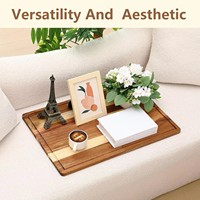 Planche à découper pliable en bois d'acacia avec rainure pour jus, épaisseur 1,5 cm, rectangulaire, extra large, plateau de service, plateau à découper, utilisation en cuisine