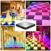 Dalles de sol interactives LED haute définition SHTX pour DJ en plein air, discothèque, bar, club, sol de danse miroir infini 3D
